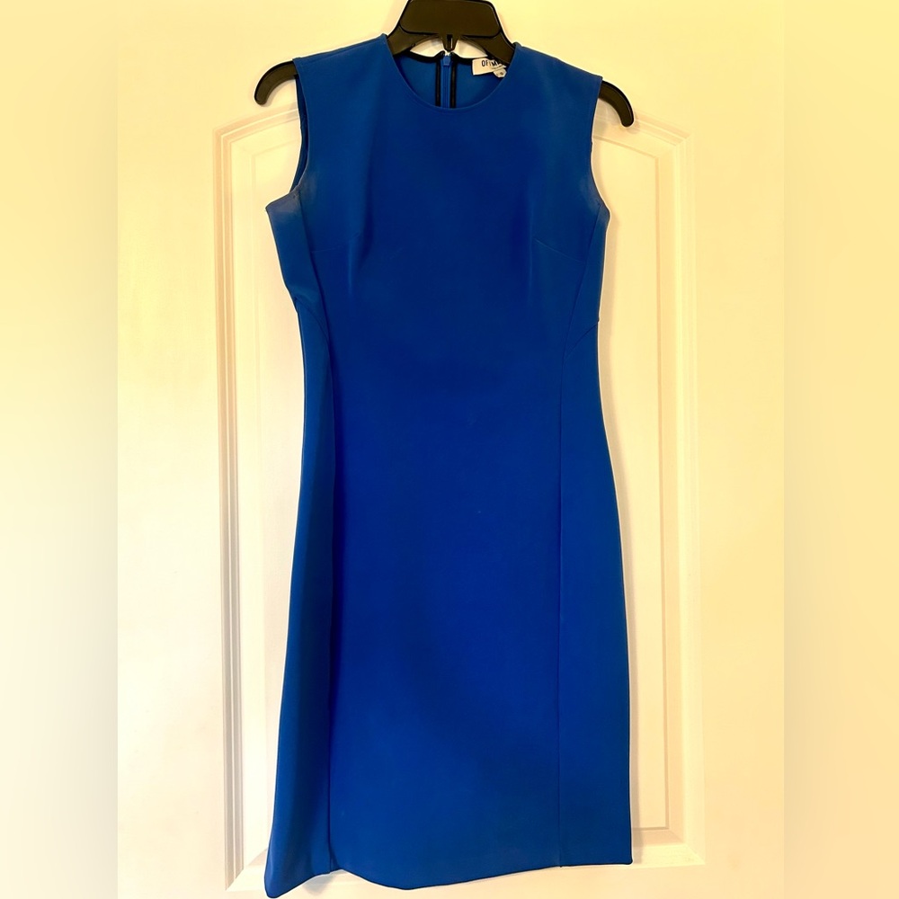 Of Mercer Royal Blue Midi Sheath Dress- Sz 0 - Picture 2 of 8